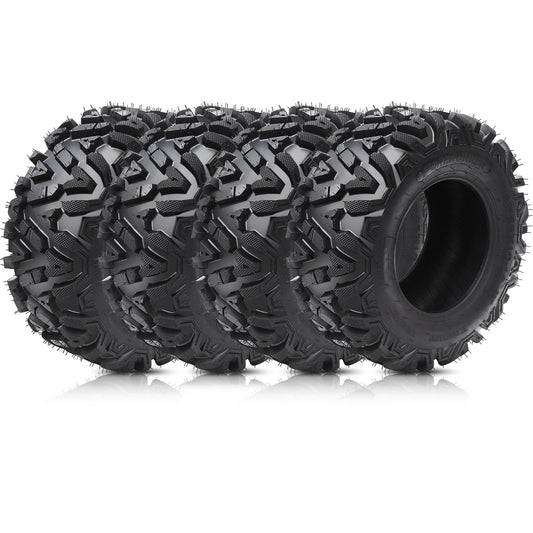 Garvee ATV UTV Tires 25x8-12 & 25x10-12 Tubeless 6 PR Heavy Duty Utility Tires Set of 4