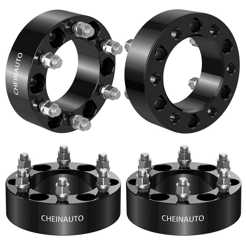 Garvee 6x5.5 Wheel Spacers for Silverado 1500 1999-2021,Sierra 1500 1999-2021,2 Inch 4Pcs 6x139.7mm Wheel Spacer for Tahoe Suburban Avalanche Yukon Escalade,with 14x1.5 Studs & 78.1mm Hub Bore