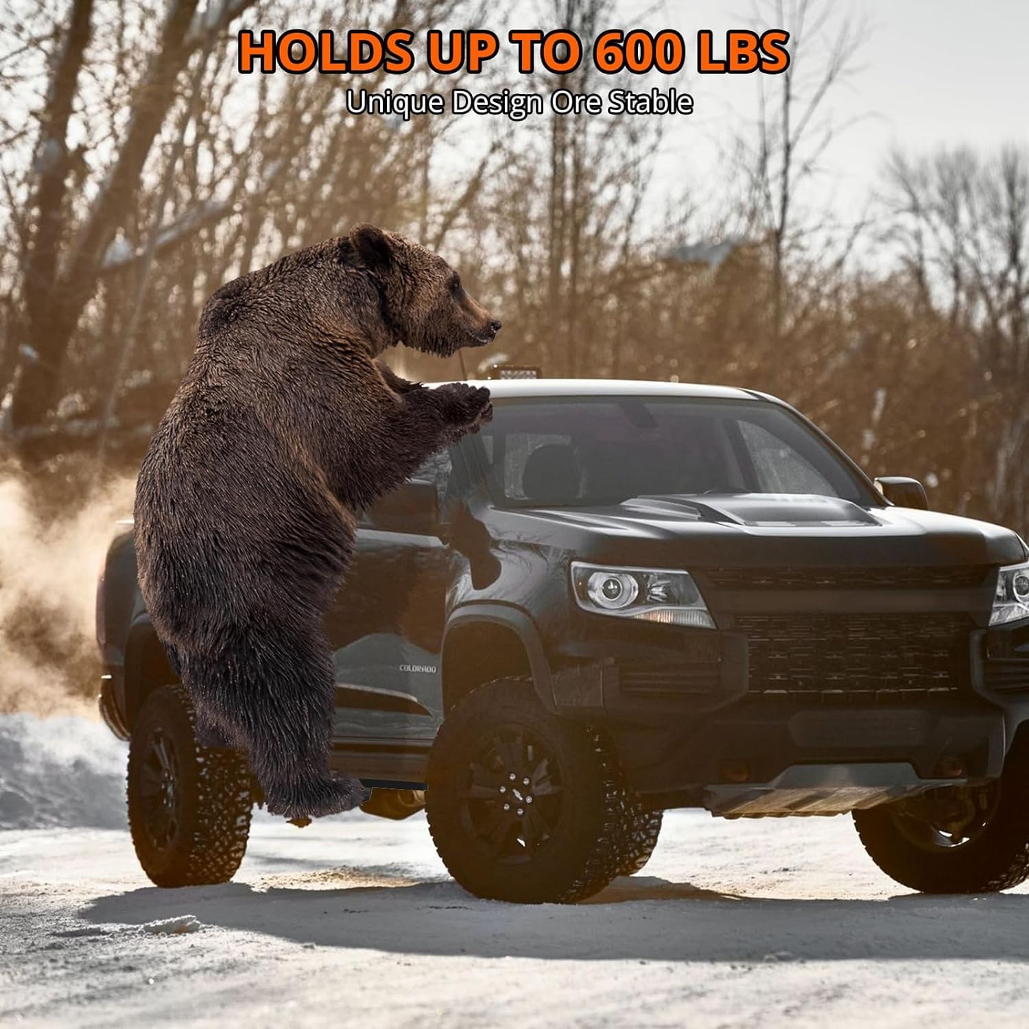 Garvee Running Board Nerf Bar Compatible with 2015-2021 F150 SuperCrew Cab 2017-2021 F250 F350 F450 F550 Super Duty Crew Cab, 7 inches, Enhanced Durability, Simple Assembly, Stylish Design