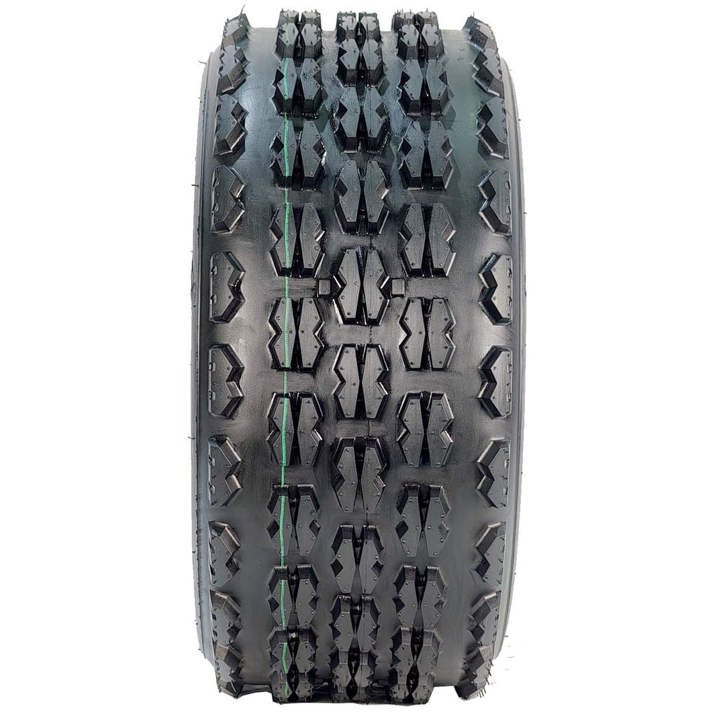 Garvee 19x7-8 ATV/UTV Knobby Sport Tires - Front 19x7x8 Mini Bike Tires, 4-Ply Tubeless All-Terrain, Black