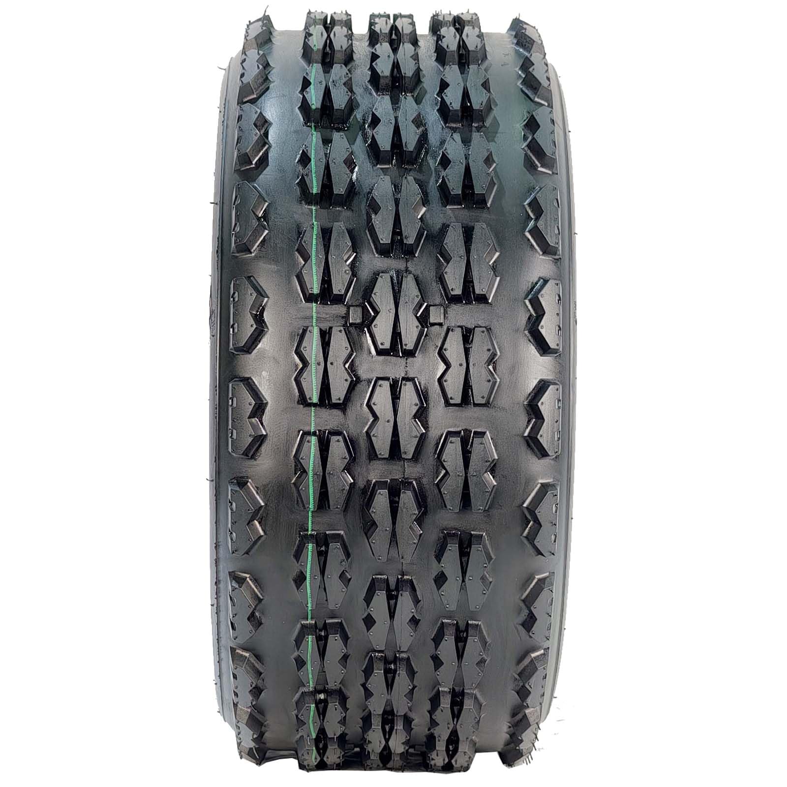 Garvee 19x7-8 ATV/UTV Knobby Sport Tires - Front 19x7x8 Mini Bike Tires, 4-Ply Tubeless All-Terrain, Black