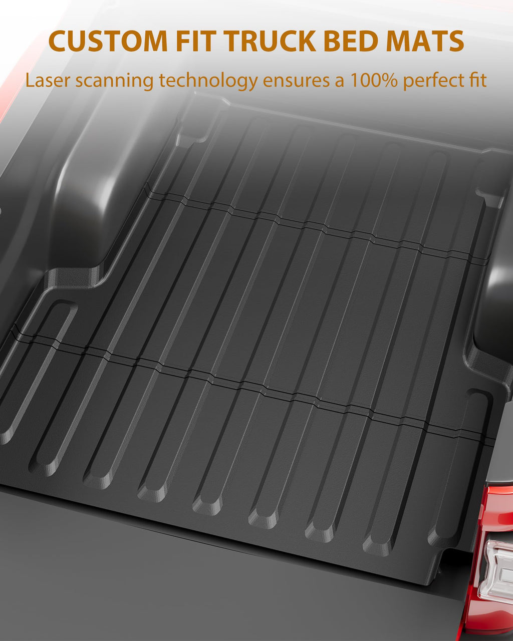 Garvee Truck Bed Mat for 2024 Toyota Tacoma 6 FT Truck Bed, Custom Fit TPE All Weather Pickup Truck Bed Liner Accessories
