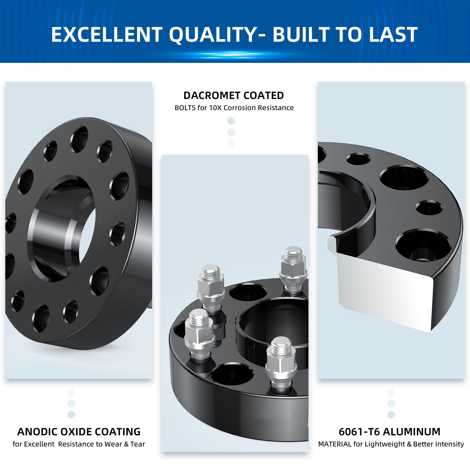 Garvee 5x4.5 to 5x5 Hubcentric Wheel Spacers for Wrangler 1987-2006,1.25 Inch 4Pcs 5x114.3 to 5x127 Wheel Adapter for Liberty 2002-2012,Cherokee 1984-2001,Nitro 2007-2011 with 1/2-20 Studs & 71.5mm Hub Bore