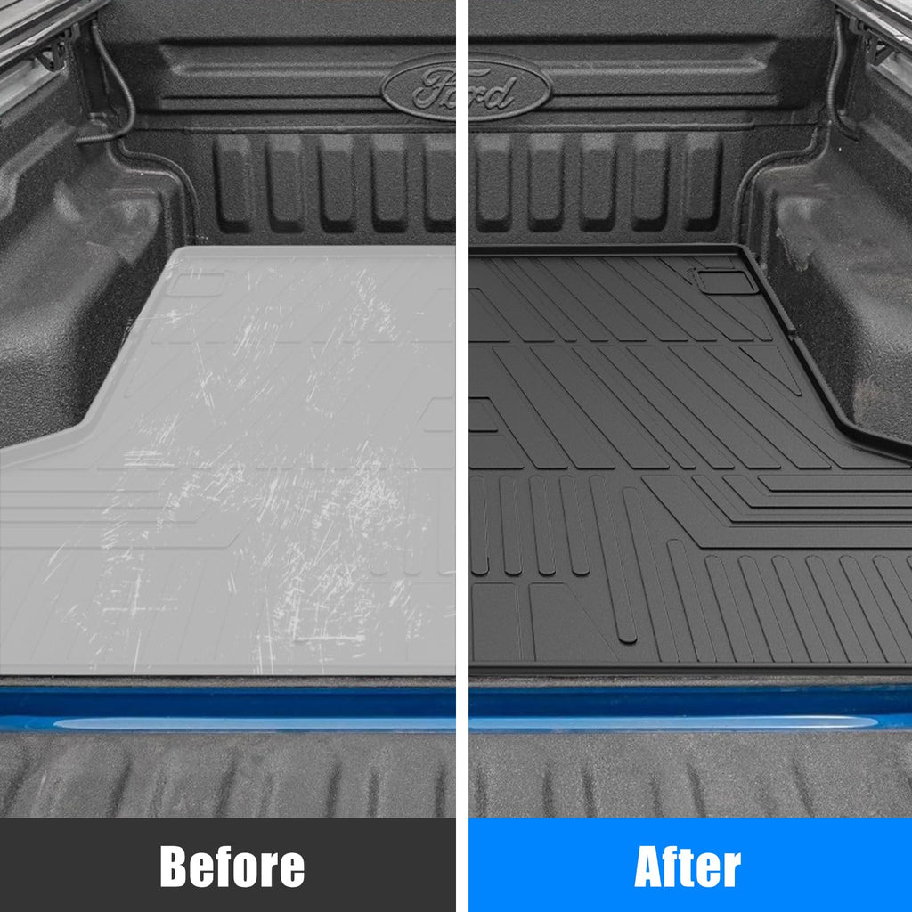 Garvee Truck Mat Compatible with 2022-2024 Maverick, All Season Cargo Mat, Waterproof, Scratch-Resistant, Black