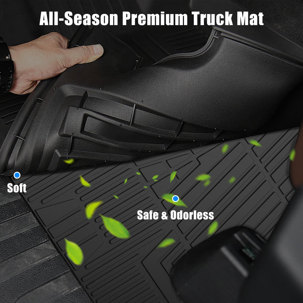 Garvee Truck Mat Compatible with 2022-2024 Maverick, All Season Cargo Mat, Waterproof, Scratch-Resistant, Black