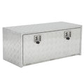 Garvee 36"X18" Heavy Duty Aluminum Tool Underbody Box, Waterproof Truck Storage Organizer Chest for Pick Up Truck Bed, RV Trailer, Silver