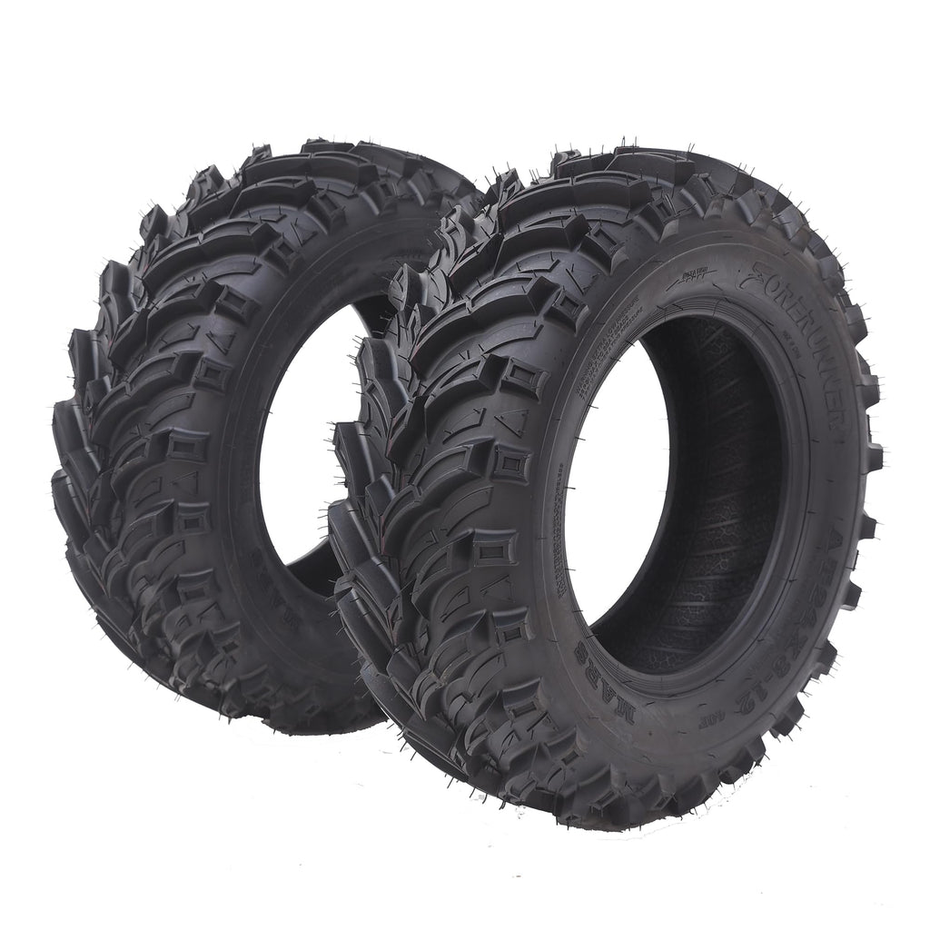 Garvee 4 Pack 24x8-12 ATV Tires 6PR All Terrain Trail Tires Tubeless Sand Mud Off-Road