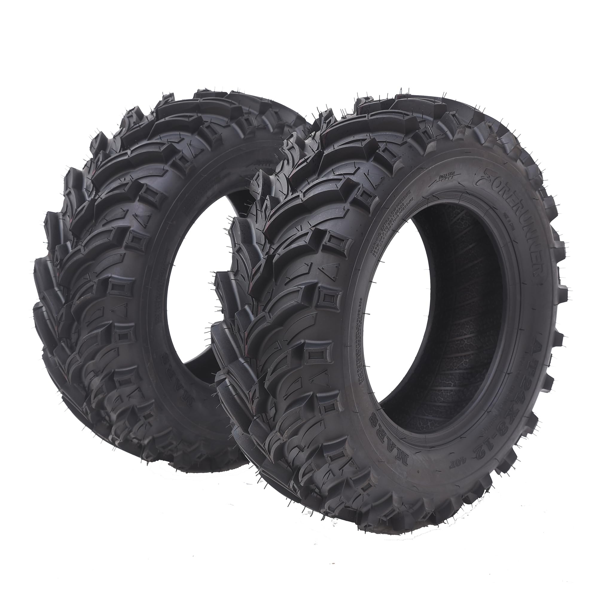Garvee 4 Pack 24x8-12 ATV Tires 6PR All Terrain Trail Tires Tubeless Sand Mud Off-Road