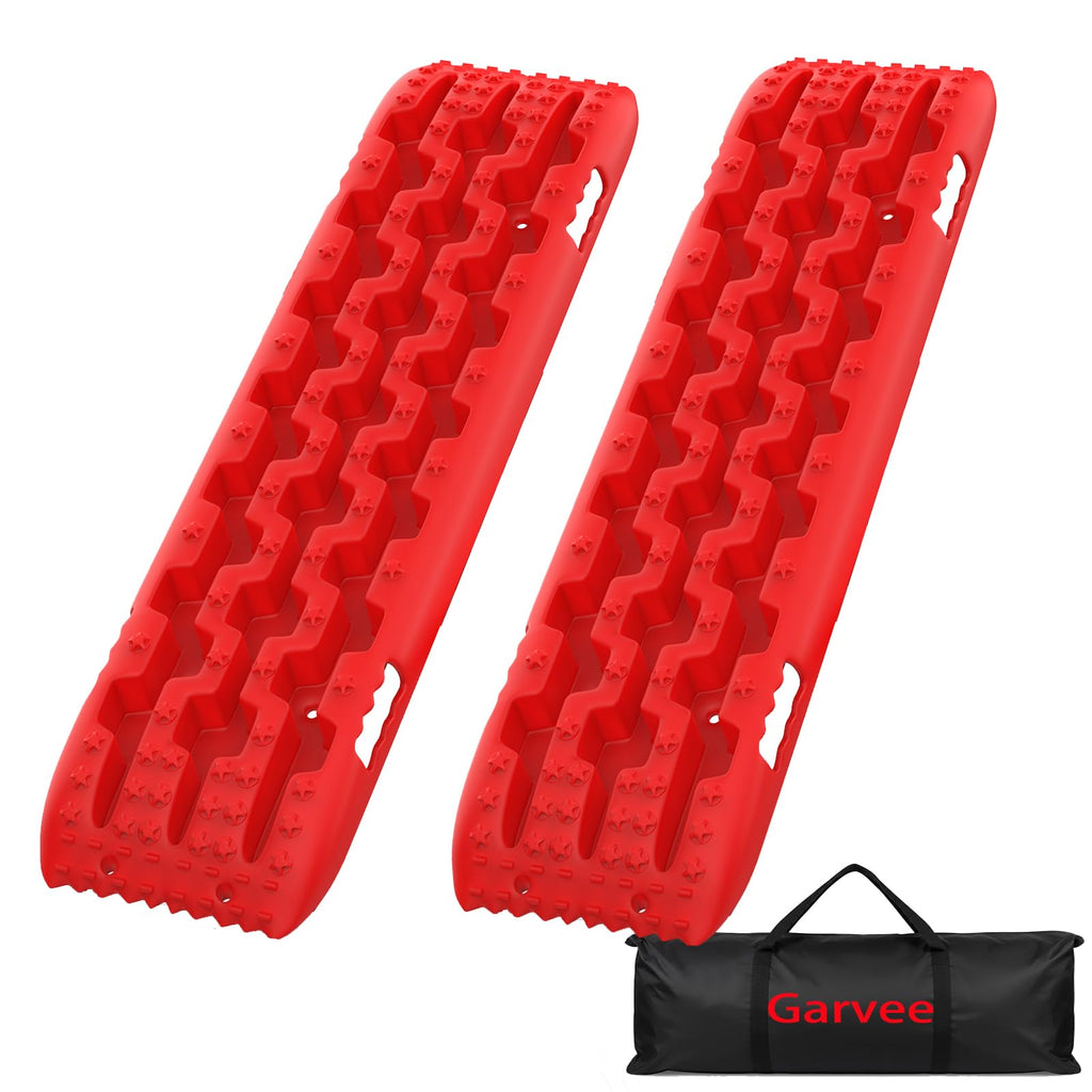 Garvee 2 Pack Off-Road Traction Boards - Recovery Boards for Snow and Sand, 41.7"x12.2"x2.6", Includes Carry Bag