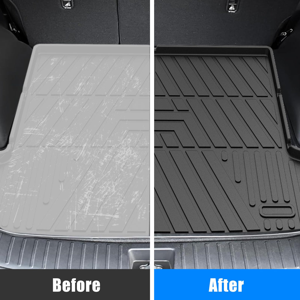 Garvee Trunk Mat for Hyundai Tucson 2022-2025, All-Weather TPE Rear Cargo Protector, Durable, Easy Clean, Black