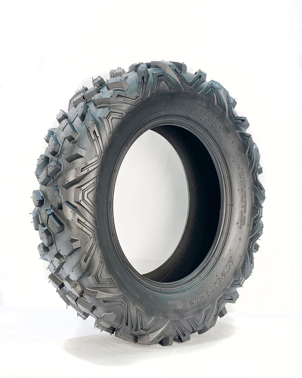 Garvee Set of 2 ATV/UTV All-Terrain Tires - 24x8-12 6PR Tubeless Heavy-Duty Off-Road Tires for Mud and Sand, Durable, Black