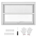 Garvee 36"x36"x3.4" House Window - 4-Gear Adjustable Sliding Window with 5mm Reinforced Glass and Magnetic Mesh for Home Use