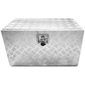 Garvee Aluminum Tool Box - 30 inch Square Truck Storage Organizer Chest With T-Handle Lock and Keys Included