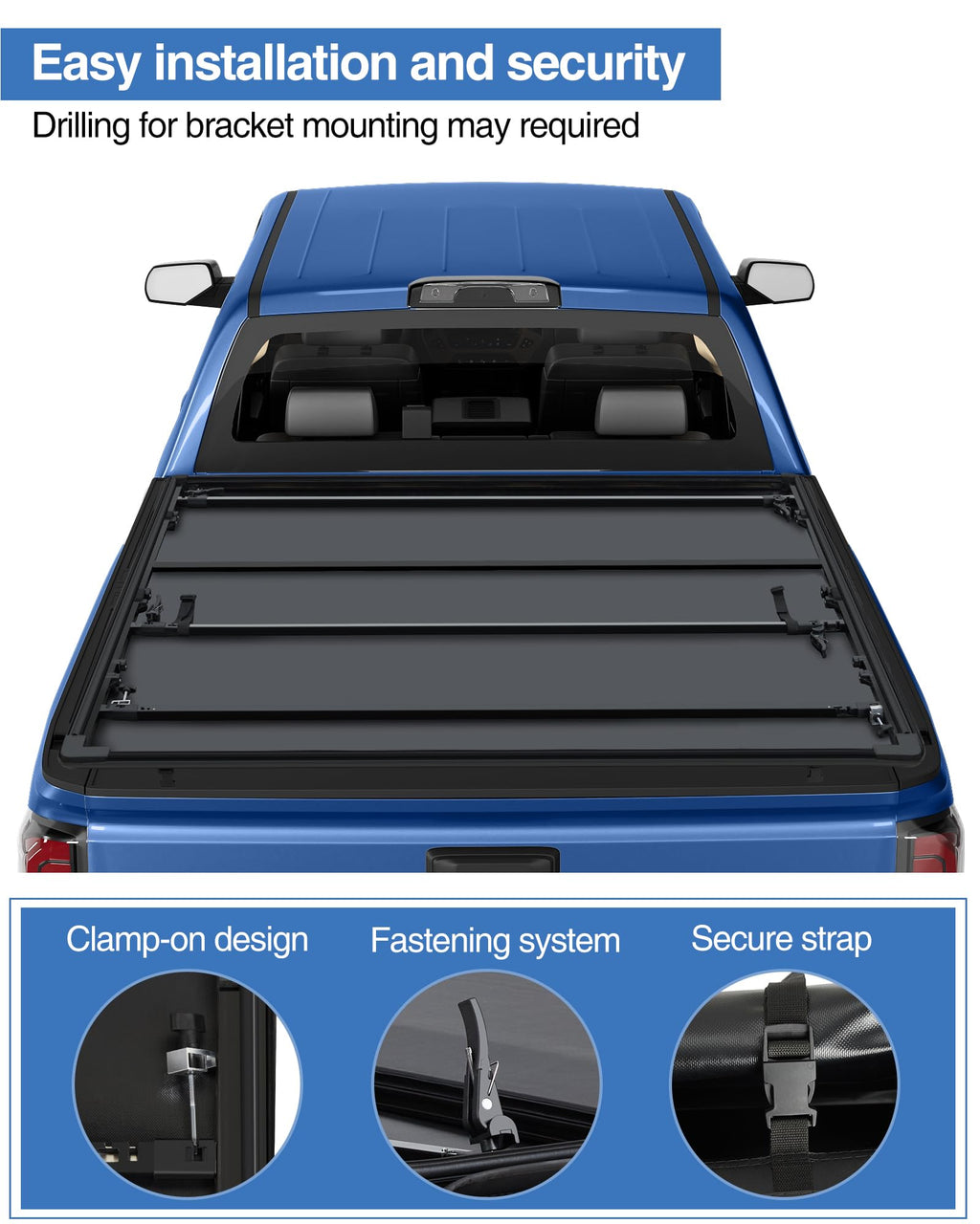 Garvee 5.8ft Quad Fold Soft Cover for 19-23 Silverado