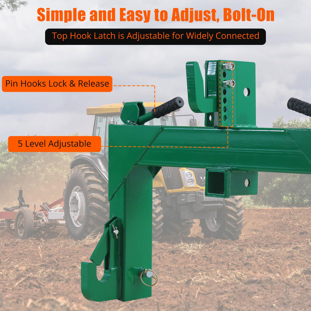 Garvee 3 Point Quick Hitch 3000 LBS Lifting Capacity Tractor - Green