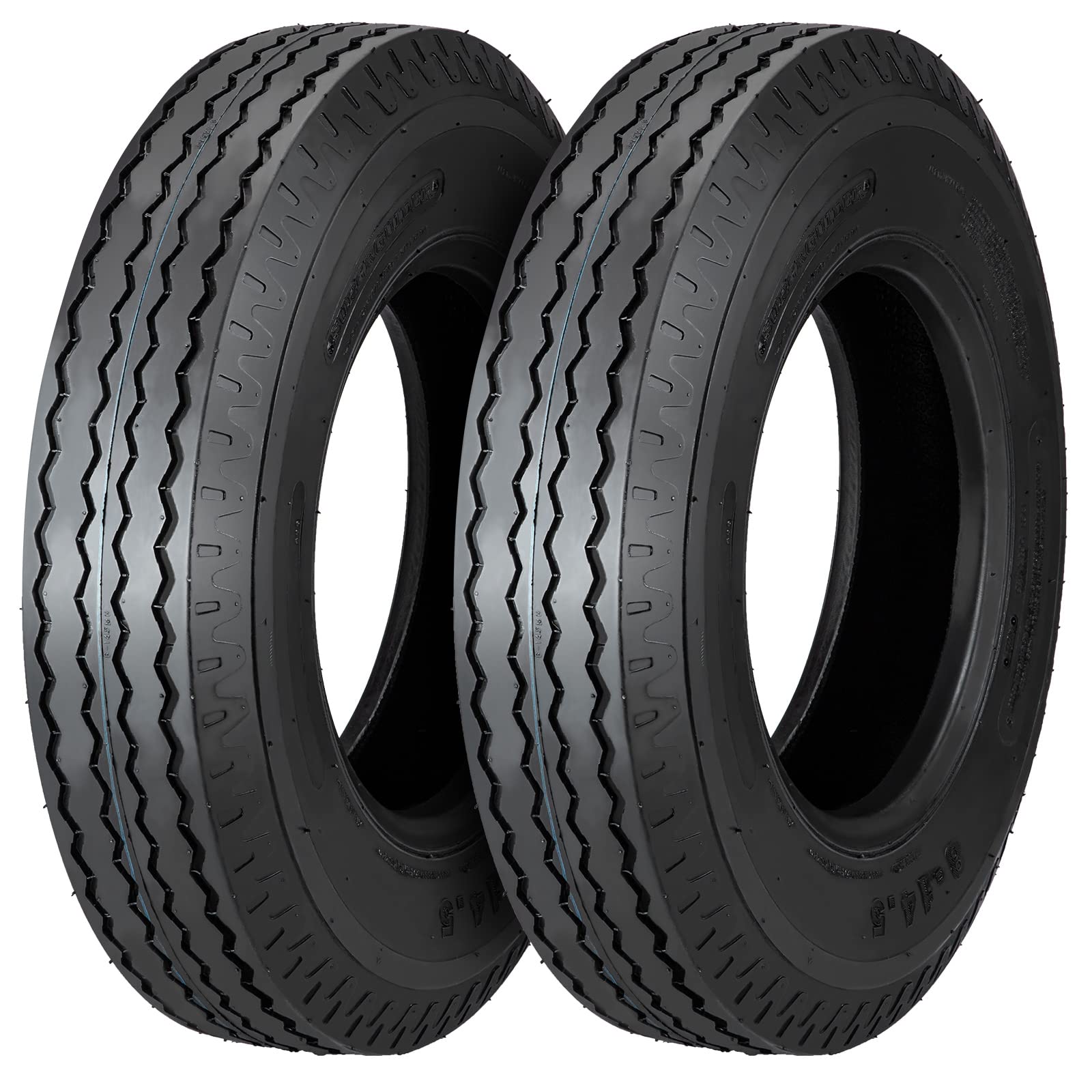 Garvee ST205/75D15 6PR Trailer Tires, 6PR Load Range C, 15in Fuel-saving Designed Trailer Tires 205 75 15 for Travel/Camper/Landscape/Cargo/Utility/Boat/Horse/Farm/Hauler Trailer(Pack of 2)