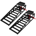 Garvee 5T 10000 lbs Auto Car Truck Service Ramps Lifts, Hydraulic Car Ramps Truck Trailer Garage Truck Ramps for Car Repair Black