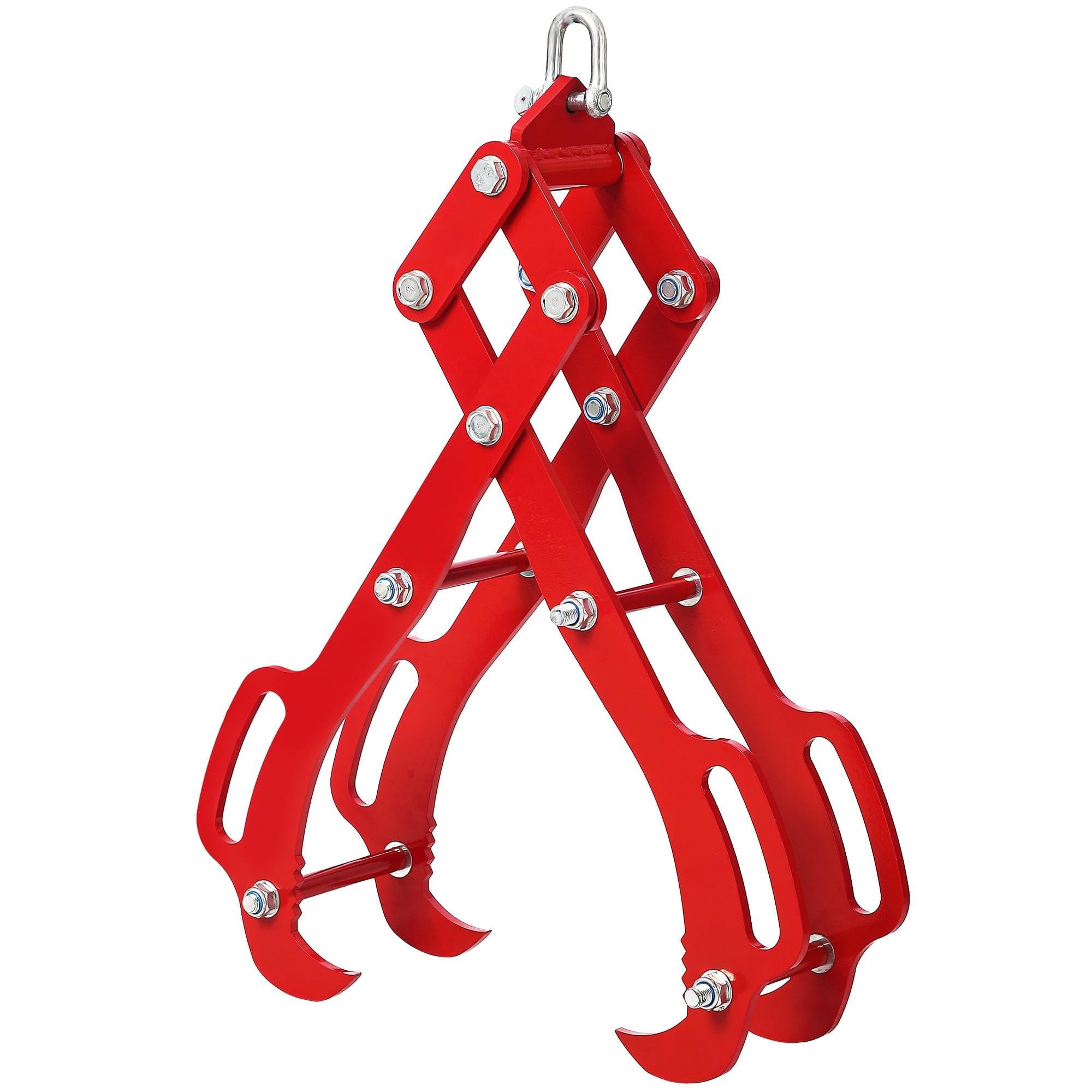 Garvee 28" 4-Claw Log Lifting Tongs, 5500 lb Static / 4409 lb Dynamic Steel Log Grapple with 32" Opening for Tractor, ATV, Skid Steer & Forestry