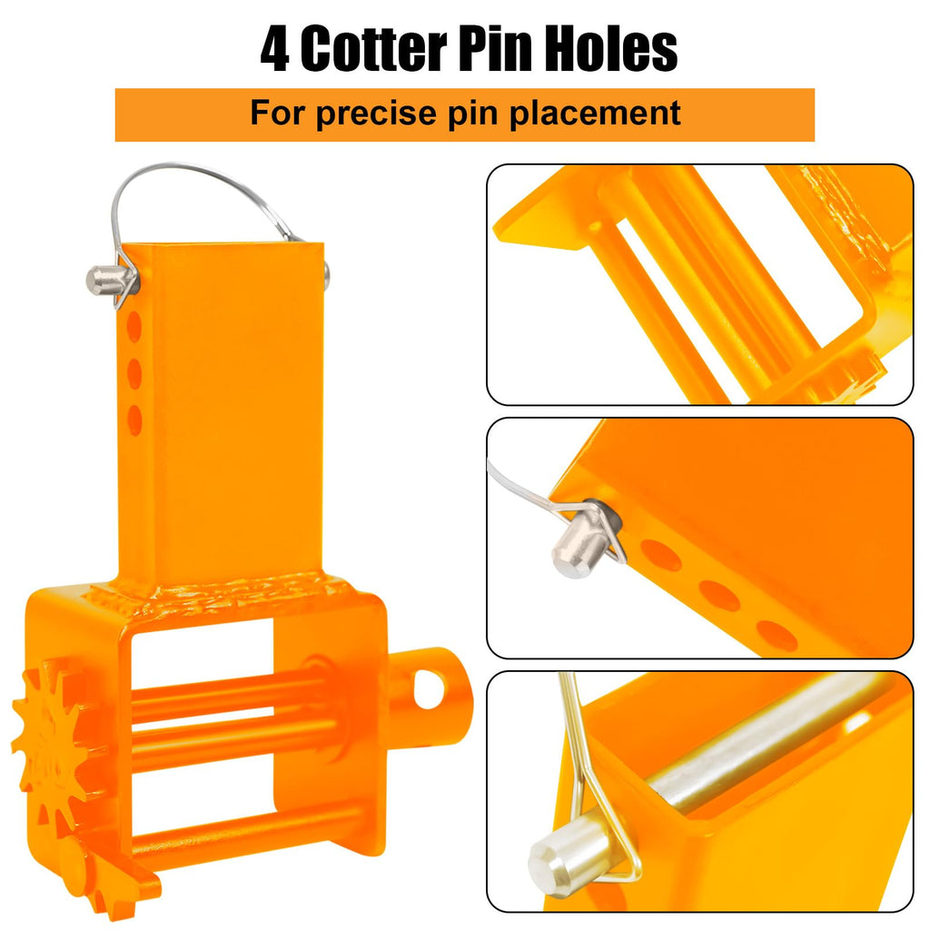 Garvee Trailer Stake Pocket Winch, Heavy Duty Winch, Flatbed Trailer Trucks, 16200 Lbs Capacity, Orange
