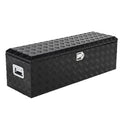Garvee 48X15 Inch Truck Bed Tool Box - Heavy-Duty Aluminum Diamond Plate Storage Chest, Waterproof with Lock, for Trucks, Trailers, RVs, and Warehouses, Black