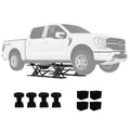 Garvee Portable Car Lift, 5000 lbs Heavy-Duty Carbon Steel Auto Lift Jack with Adjustable Height (5.67"-26.8"), Extension Plates, and Safety Locks for Trucks, SUVs, and Sedans, Black