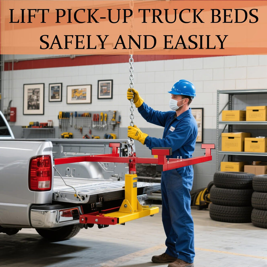 Garvee Truck Bed Lift 800LB Load Capacity Heavy Duty Steel Adjustable Box Lifter for Automotive Repair & Truck Maintenance