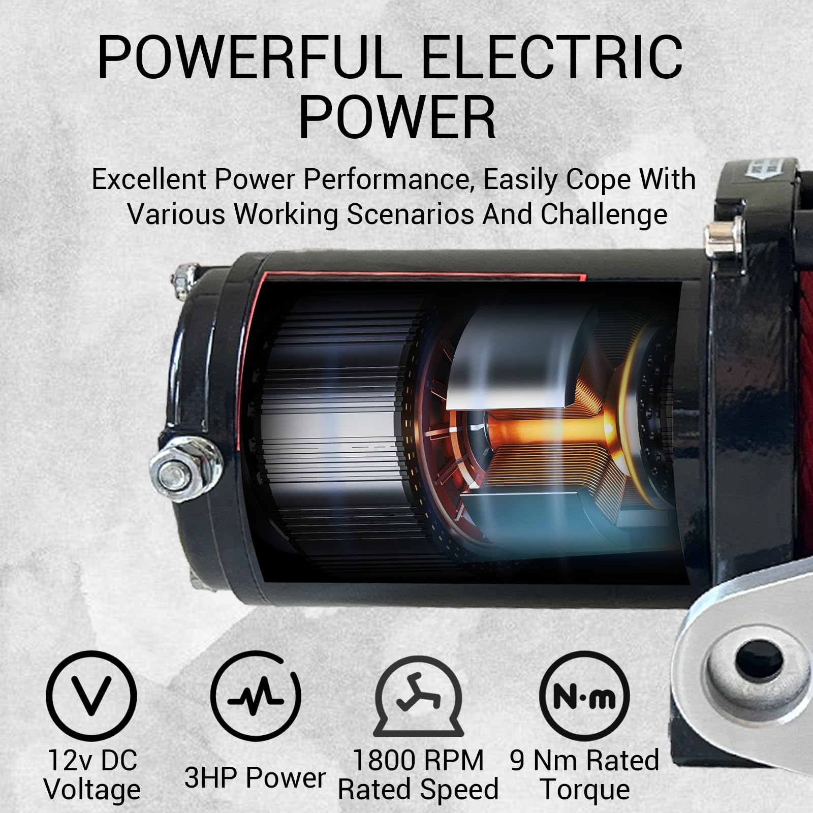 Garvee 10000 lbs 12V Electric Winch - IP67 Waterproof Off-Road Truck Winch with 85ft Synthetic Rope/Steel Cable, Wireless Remote, Heavy-Duty for Towing UTV, ATV, SUV, and 4x4 Vehicles
