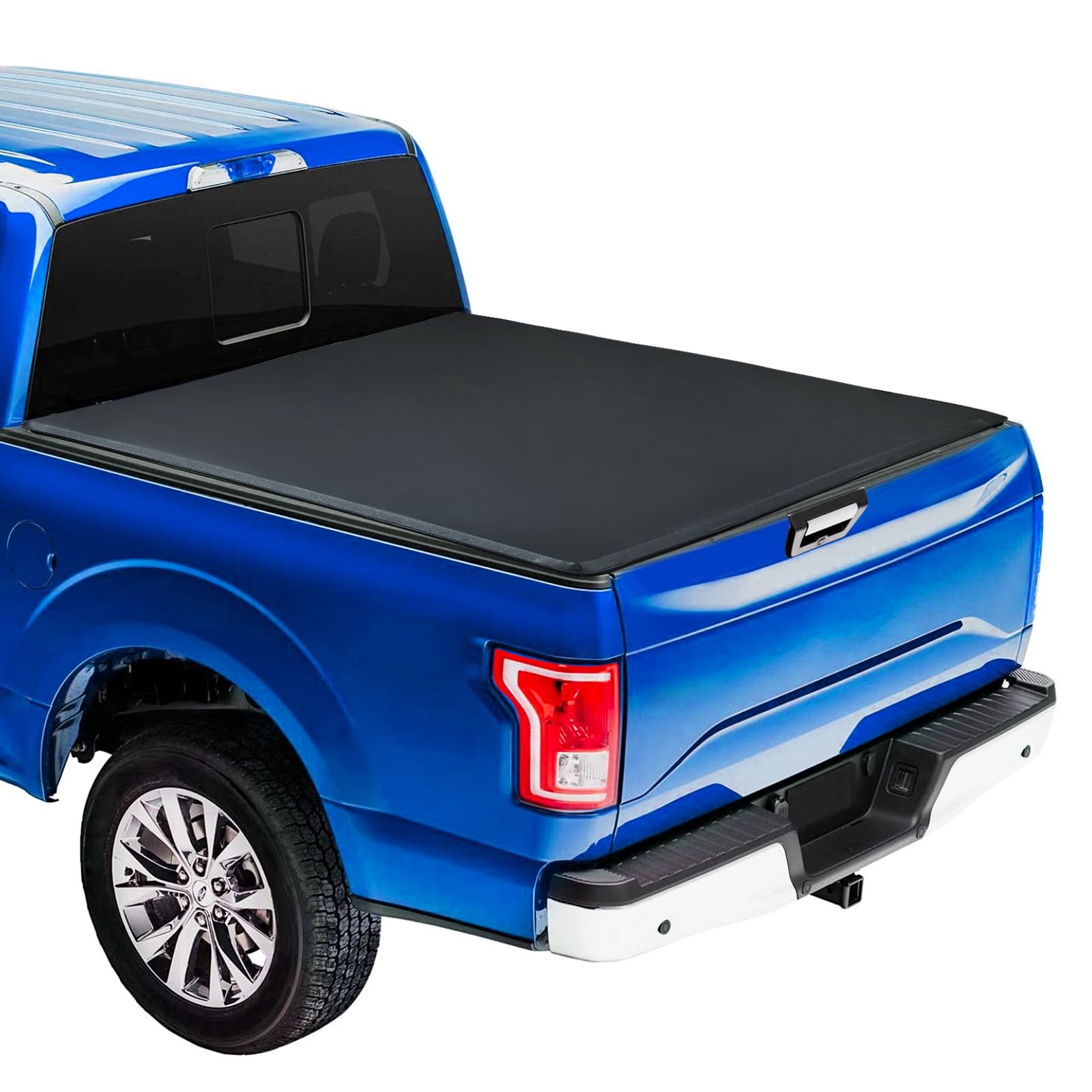 Garvee Soft Tri-fold Truck Bed Tonneau Cover for 2007-2025 Silverado/Sierra 1500 5.8ft Bed, Black