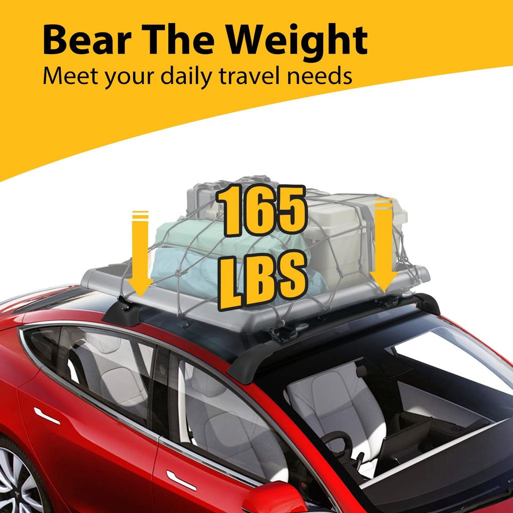 Garvee Roof Rack Cross Bars, Roof Bars Compatible with 2020-2023 Model Y Crossbars for Rooftop Cargo Carrier, Luggage, Kayak, Bike, Snowboard