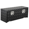 Garvee 36 Inch Heavy Duty Aluminum Tool Underbody Box, Waterproof Truck Storage Organizer Chest for Pickup Truck Bed, RV Trailer, Black