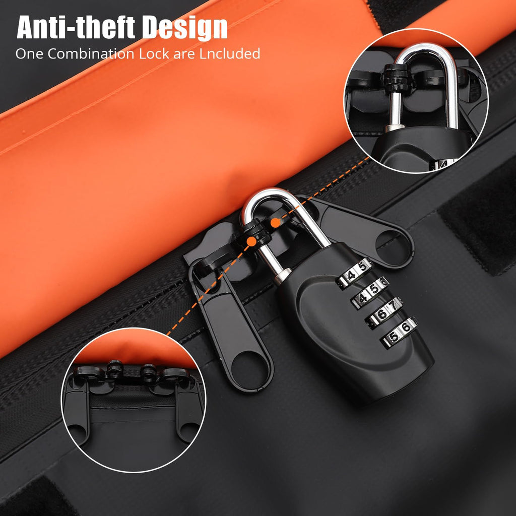 Garvee 21 Cu Ft Heavy-Duty Hitch Cargo Carrier Bag - Waterproof & Thickened Design for Cars, Trucks, SUVs, Vans, Hitch Baskets with Reinforced Straps & Waterproof Zipper