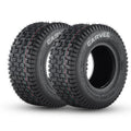 Garvee 2 Pack 13x5.00-6 Lawn Mower Tire V Pattern Tubeless for Lawn & Garden Riding Mower Tractor Golf Cart Utility Vehicles 4PR Black