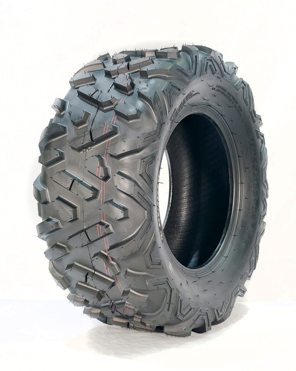Garvee 25x10-12 ATV/UTV Tires - 2PCS All-Terrain Off-Road Trail Sand Tires, 16mm Tread Depth, 6PR Tubeless (25x10x12), Black