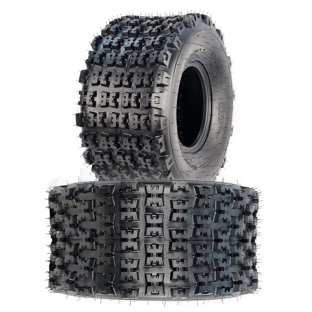 Garvee 22X11-9 ATV Tires, Sport UTV Tires, 6 PR Tubeless, Off-Road Adventures, 22 Inch, Black (Set of 2)