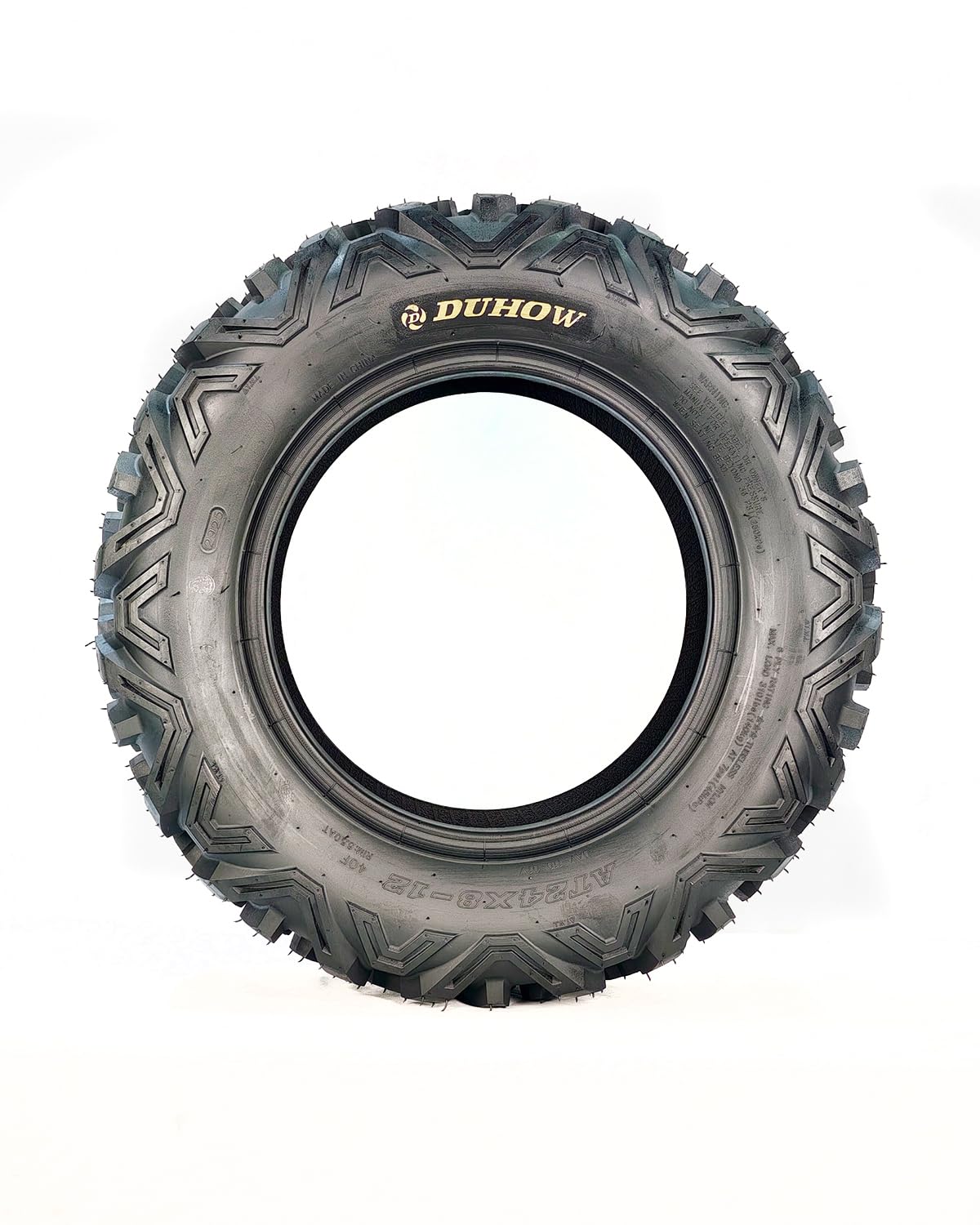 Garvee Set of 2 ATV/UTV All-Terrain Tires - 24x8-12 6PR Tubeless Heavy-Duty Off-Road Tires for Mud and Sand, Durable, Black
