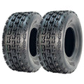 Garvee 19x7-8 ATV/UTV Knobby Sport Tires - Front 19x7x8 Mini Bike Tires, 4-Ply Tubeless All-Terrain, Black
