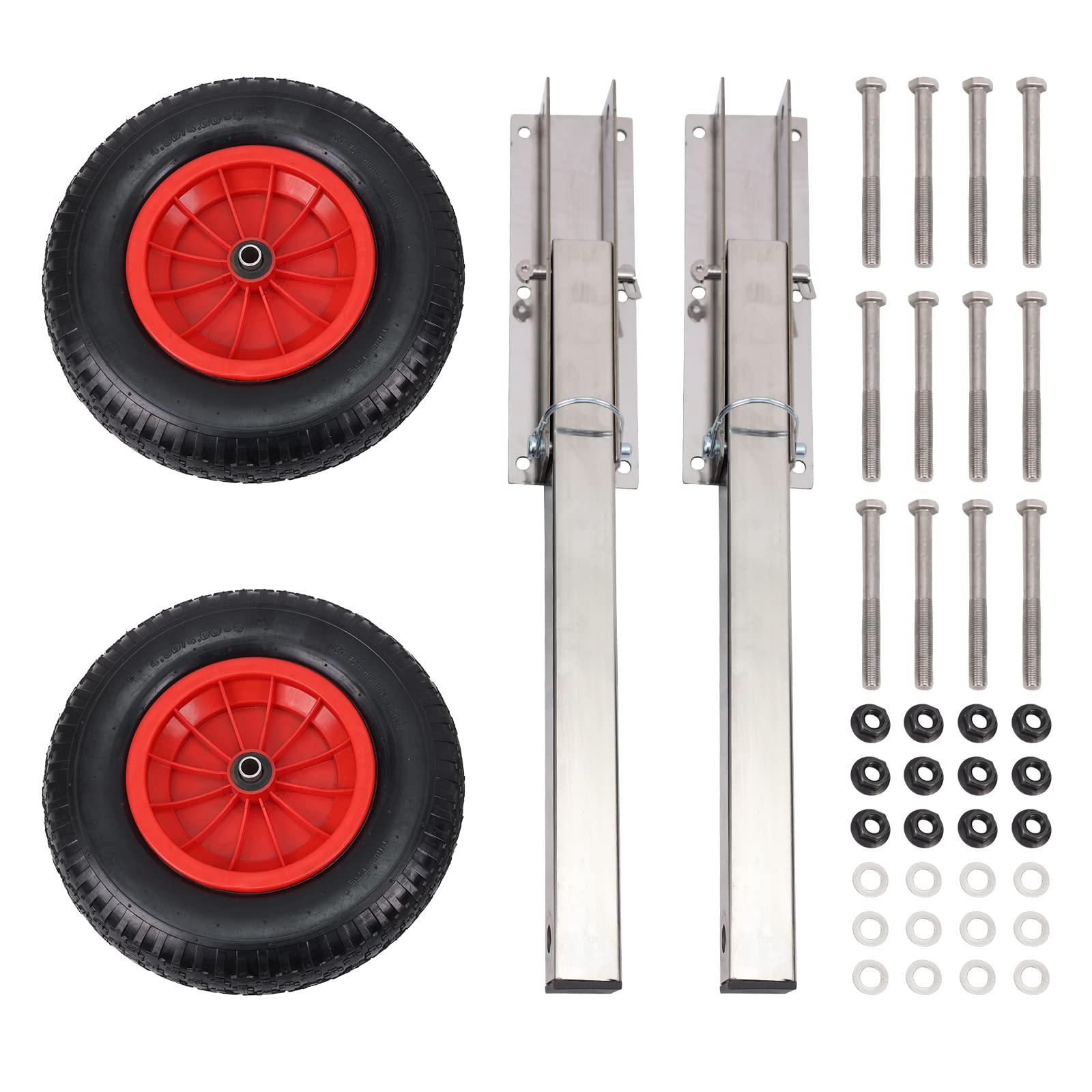 Garvee 600LBS 15 Inch Boat Launching Wheels Set, Easy Smooth Launch