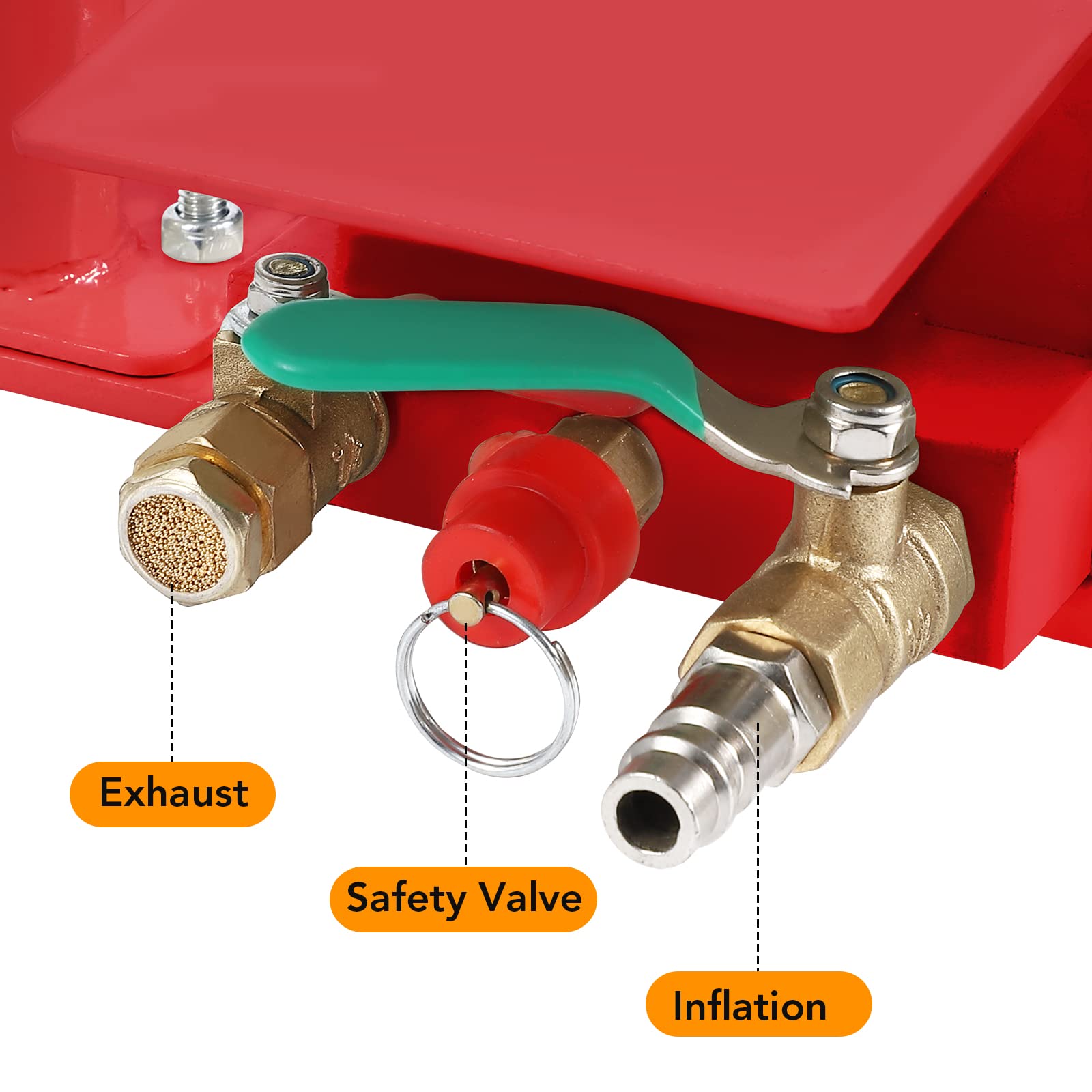 Garvee 3 Ton Air Jack 6600 Lbs, 5.5-17.7" Lift, Quick 3-5s, Garage