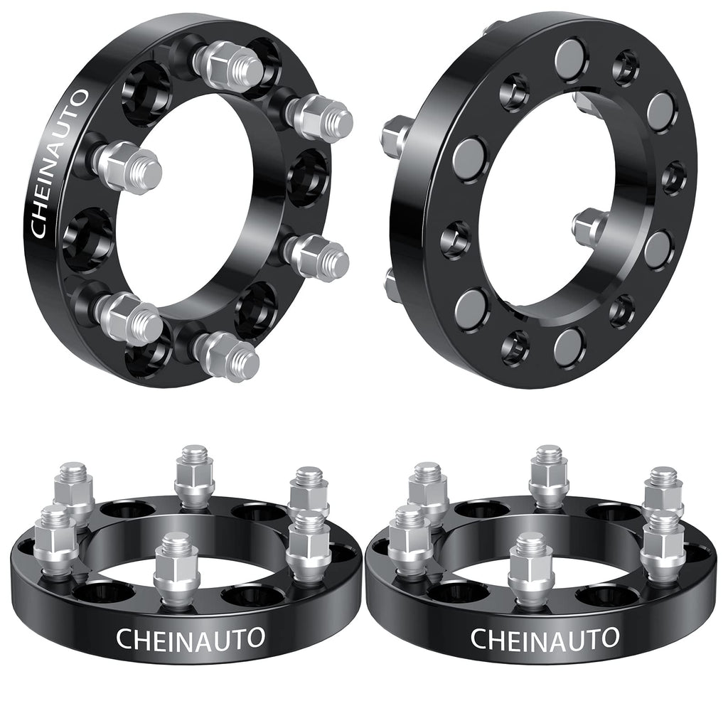 Garvee 6x5.5 Wheel Spacers for Escalade 1999-2021,1 Inch 4 Pcs 6x139.7 Wheel Spacer for Tahoe,Silverado 1500,Yukon XL,Suburban 1500,Sierra 1500,Avalanche,K1500,Savana 1500 with M14x1.5 Studs & 108mm Hub Bore