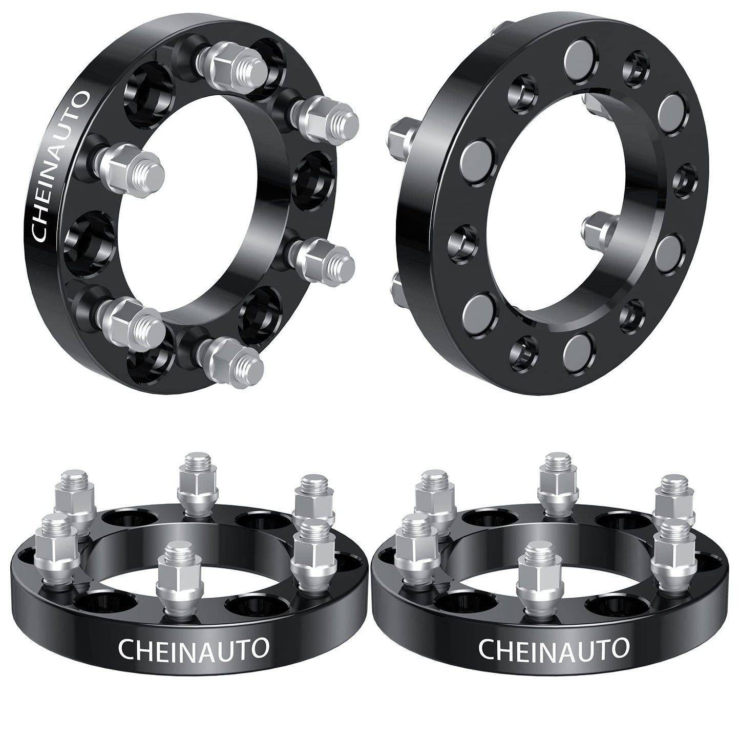 Garvee 6x5.5 Wheel Spacers for Escalade 1999-2021,1 Inch 4 Pcs 6x139.7 Wheel Spacer for Tahoe,Silverado 1500,Yukon XL,Suburban 1500,Sierra 1500,Avalanche,K1500,Savana 1500 with M14x1.5 Studs & 108mm Hub Bore