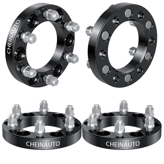 Garvee 6x5.5 Wheel Spacers for Escalade 1999-2021,1 Inch 4 Pcs 6x139.7 Wheel Spacer for Tahoe,Silverado 1500,Yukon XL,Suburban 1500,Sierra 1500,Avalanche,K1500,Savana 1500 with M14x1.5 Studs & 108mm Hub Bore