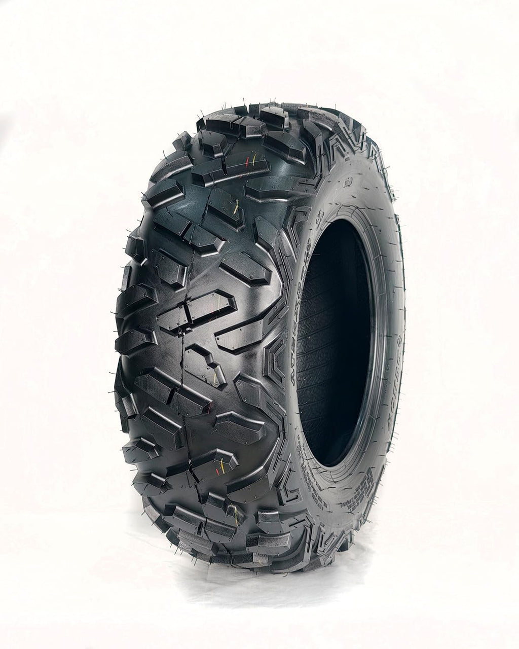 Garvee AT25X8-12 ATV Tires 25X8-12 Tubeless All Terrain Trail Sand Off-Road 16mm Tread Depth Black