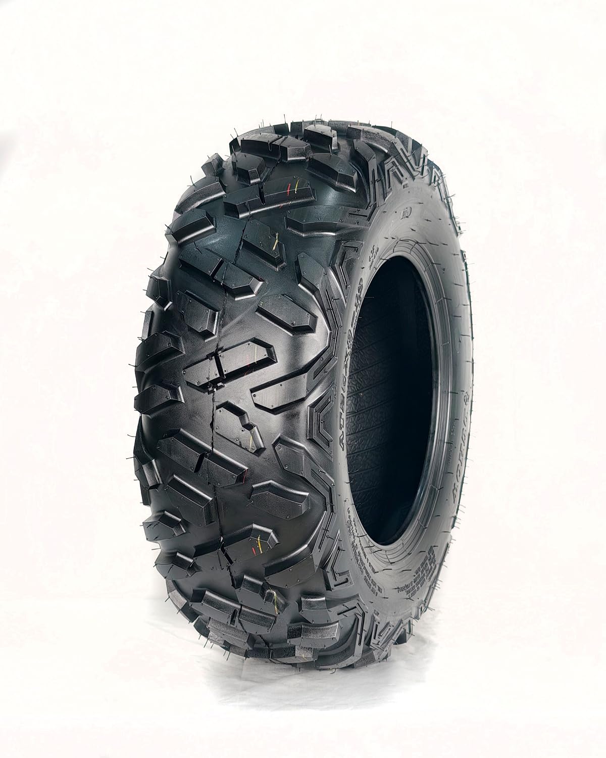 Garvee AT25X8-12 ATV Tires 25X8-12 Tubeless All Terrain Trail Sand Off-Road 16mm Tread Depth Black