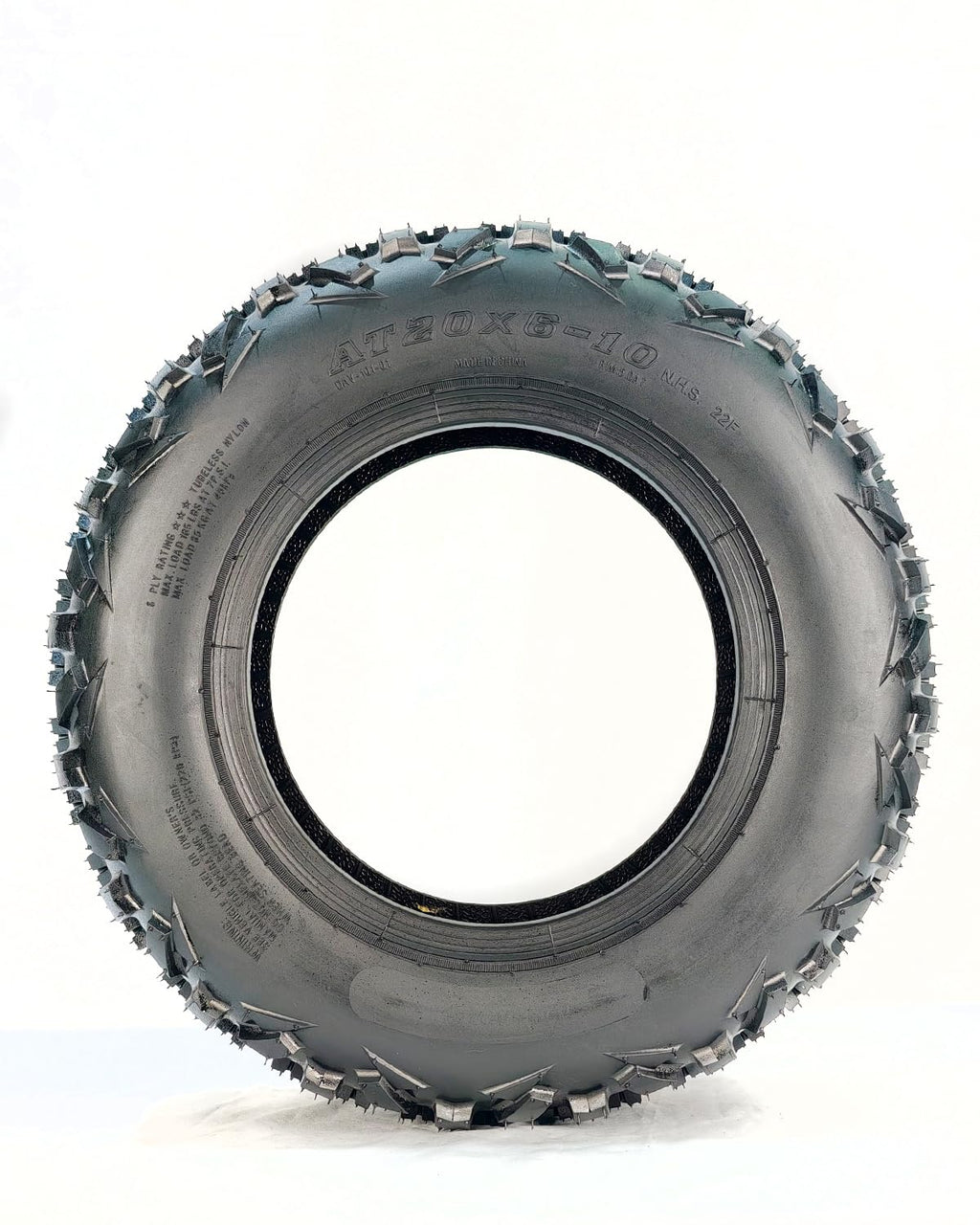 Garvee 20x6-10 ATV Tires 2-Pack 6PR Mud Tire, Front All Terrain Trail Sand Off-Road, Reinforced Sidewall, Tubeless, Black