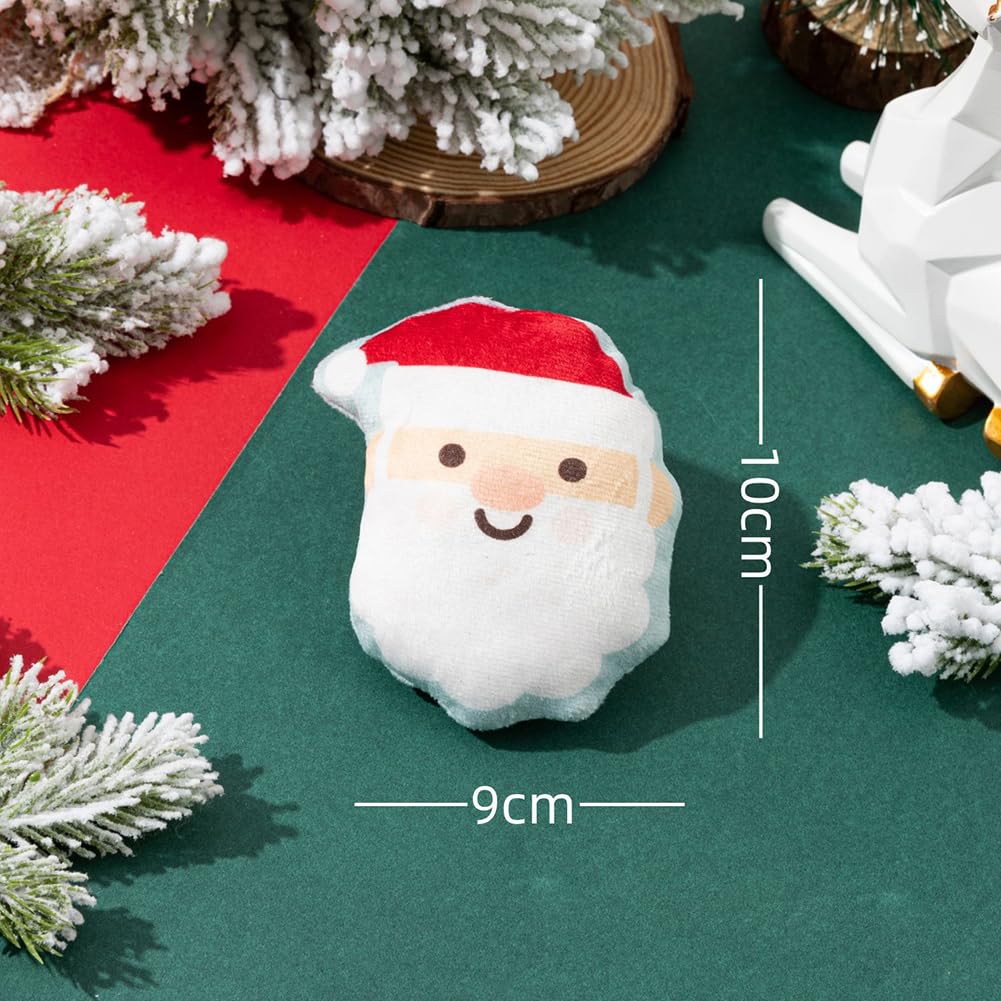 Garvee Pet Dog Christmas Squeaky Toys for Cats Dogs Scratch Bite Resistant Interactive Toys Pet Supplies for Relieve Stress Boredom Bowtie Squeak Toys