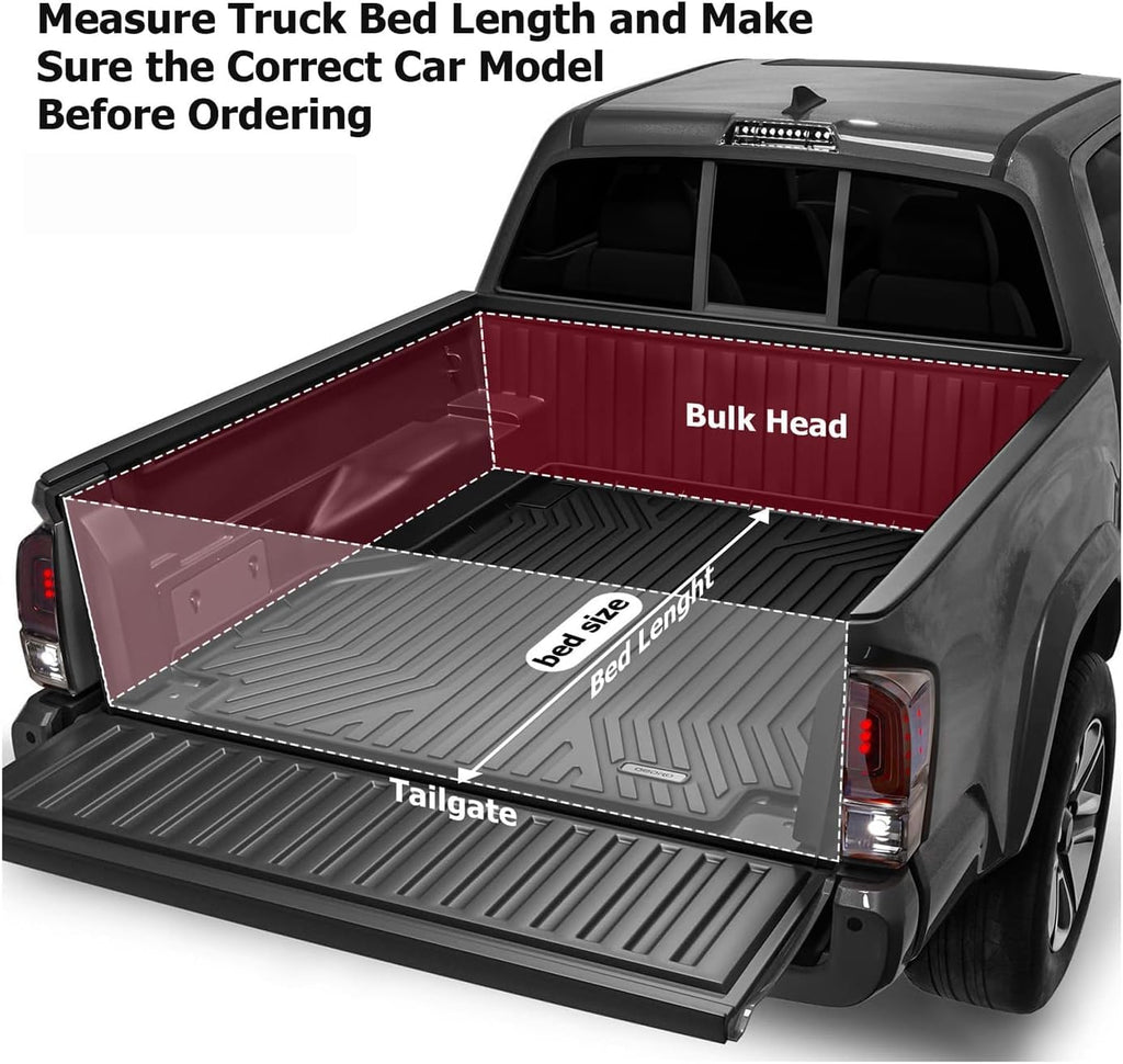 Garvee Hard Folding Truck Bed Tonneau Cover for 2017-2024 Nissan Titan 5.7ft Bed, Tri-Fold Truck Tonneau Cover Compatible with 2017-2024 Nissan Titan 5.7ft Bed, Black