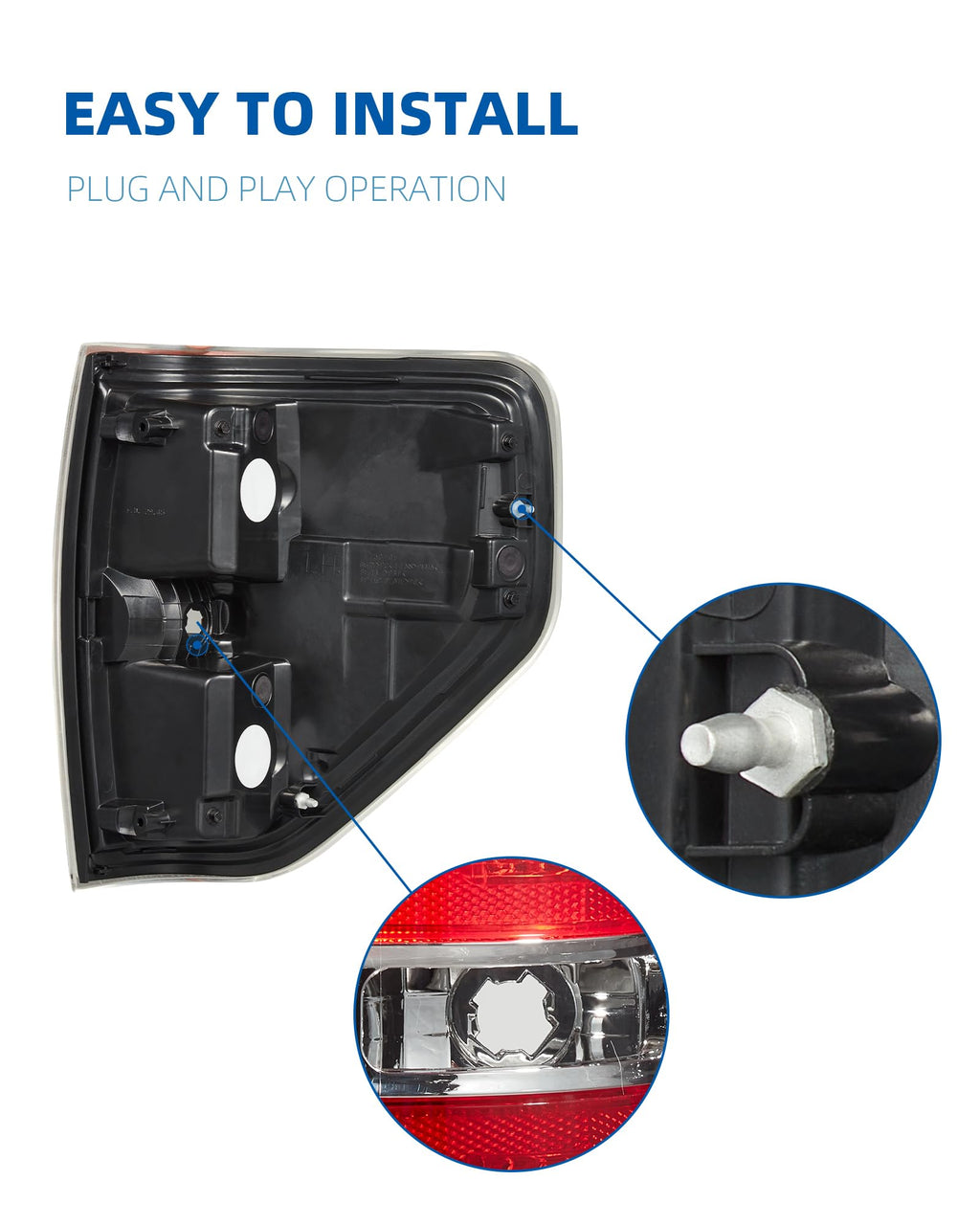 Garvee 09-14 Ford F-150 Passenger Side Tail Light Assembly