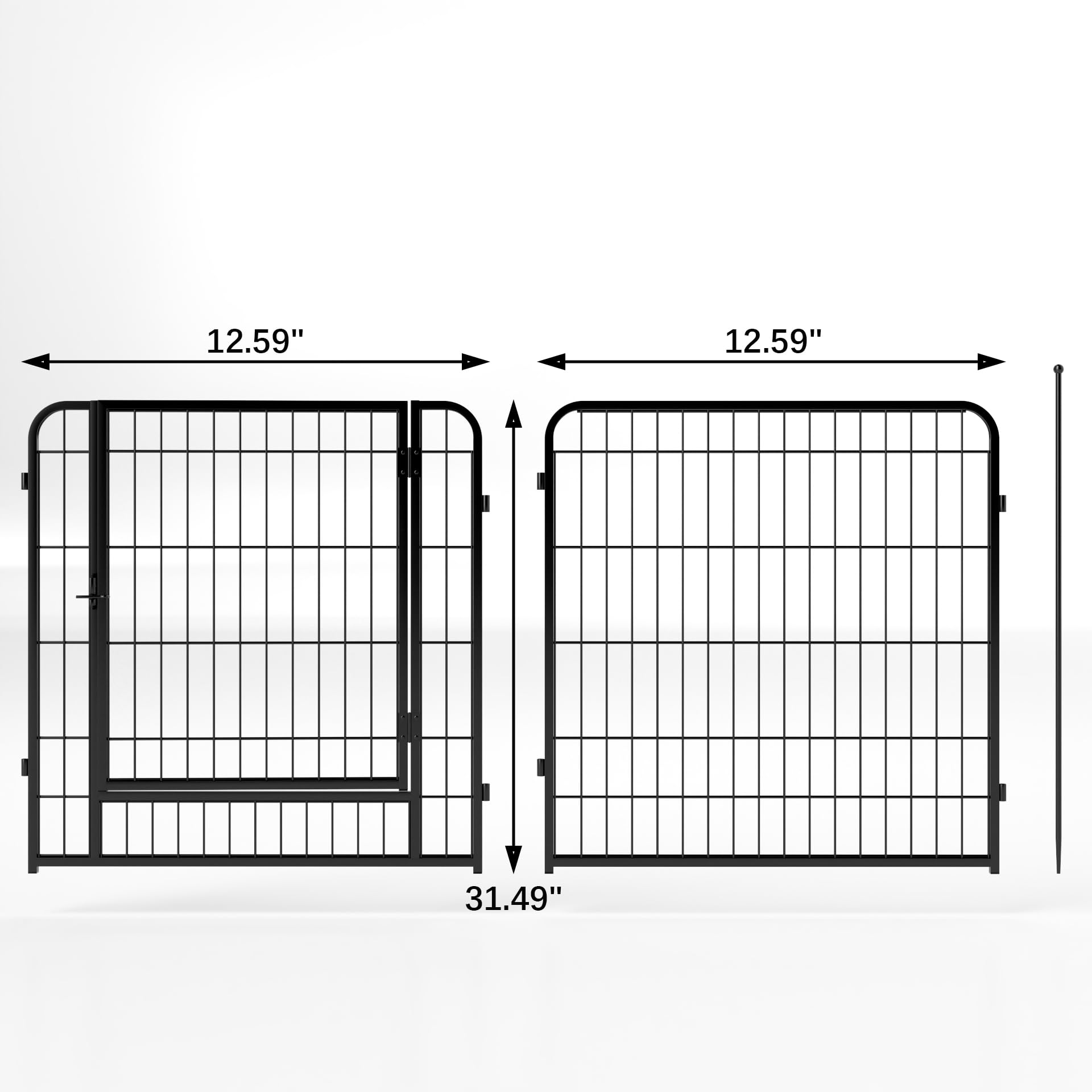 Garvee Dog Playpen 32" Height 8 Panels Pet Exercise Pen with Automatic Gravity Lock Doors, Portable Pet Play Yard Gate
