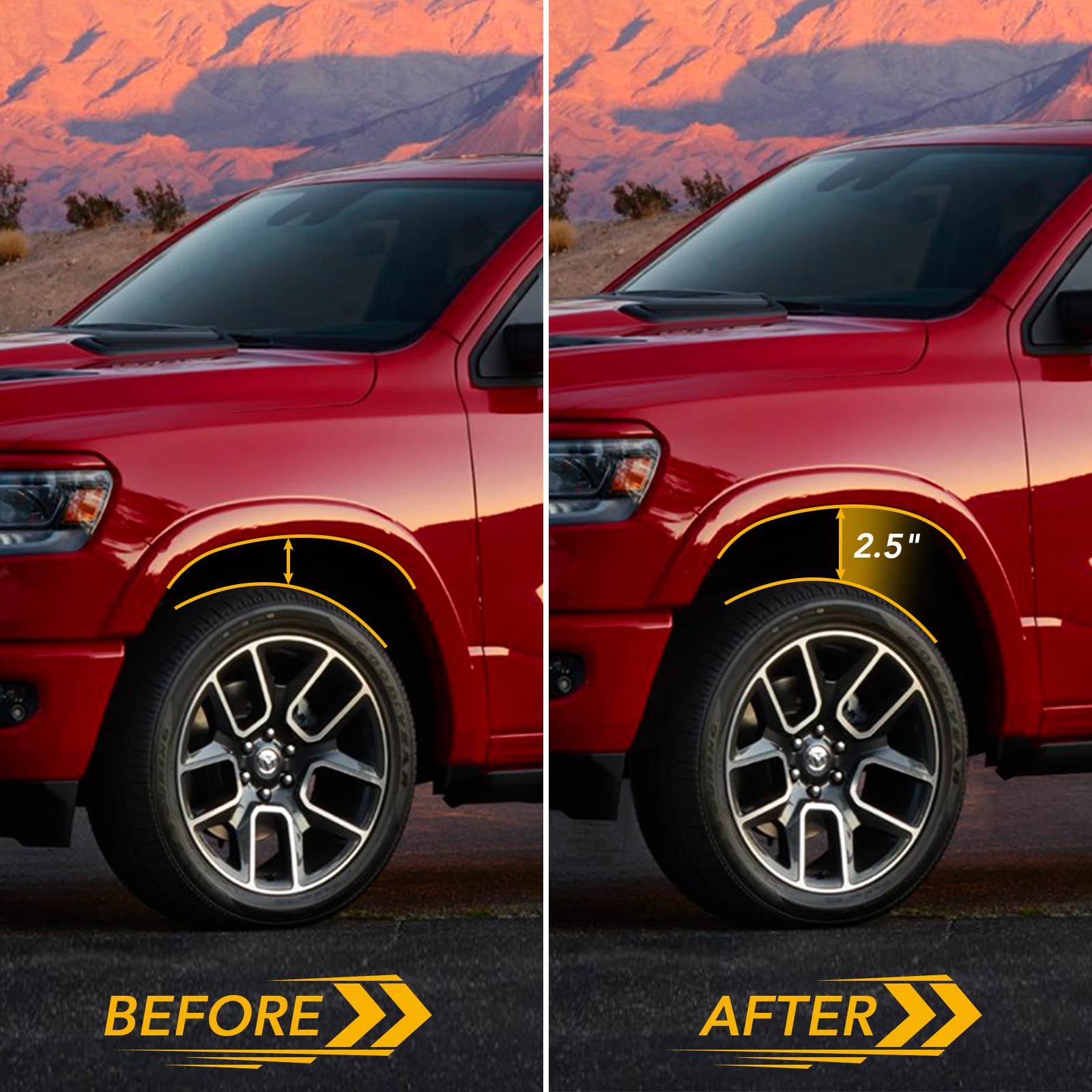 Garvee Tacoma Leveling Lift Kits 1.5" Front - 1.5 Inch Front Strut Spacer Suspension Lift Kit Lift Spacers for 2005-2021 Tacoma (6-Lug Only), 2003-2021 4Runner, 2007-2015 FJ Cruiser 2WD 4WD