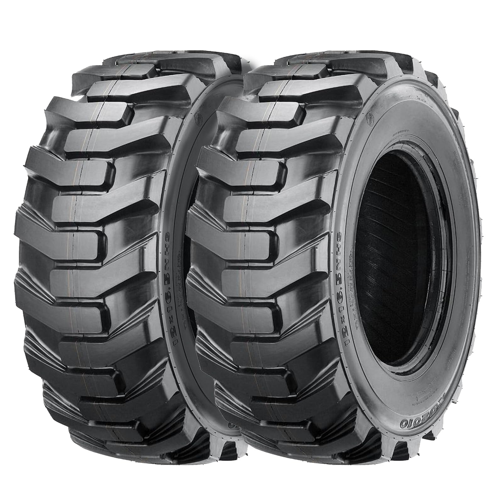 Garvee Premium 10-16.5 12PR Tire SKS-1 for Heavy Loads Tubeless - Durable Construction, Reliable Performance, Suitable for Trailers, Skid Steer Loaders, and Construction Equipment